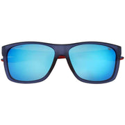 CAT Blue Deep Square Rubber Textured Sunglasses