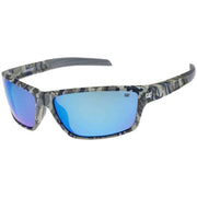CAT Blue Sporty Wrap Sunglasses