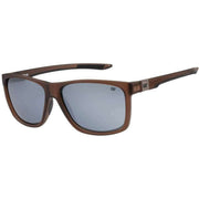 CAT Brown Deep Square Rubber Textured Sunglasses
