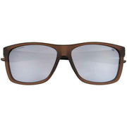 CAT Brown Deep Square Rubber Textured Sunglasses