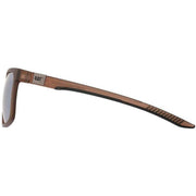 CAT Brown Deep Square Rubber Textured Sunglasses