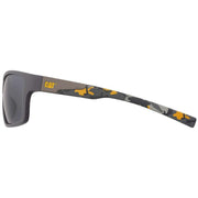 CAT Grey Angled Rectangular Wrap Sunglasses