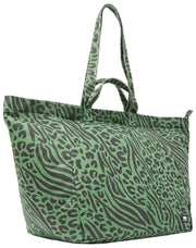 Roka Green Marylebone Large Cotton Canvas Oversized Tote Bag