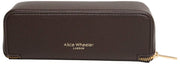 Alice Wheeler London Brown Luxury Small Train Case