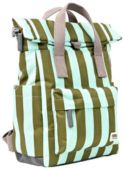 Roka Blue Canfield B Small Recycled Canvas Backpack