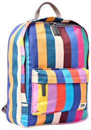 Roka Blue Hampton Small Cotton Canvas Backpack