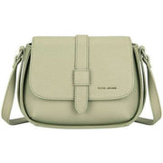 David Jones Green Half Flap Saddle Bag