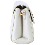 David Jones White Half Flap Shoulder Bag