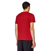 Diesel Burgundy Diegor SP Ribbed Crew Neck T-Shirt