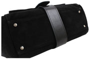 Vivienne Westwood Black Hazel Treasure Suede Leather XL Handbag