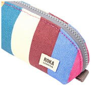 Roka Blue Tate Small Cotton Canvas Pouch