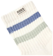 Roka Blue Windsor Stripe Crew Socks
