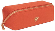 Alice Wheeler London Orange Luxury Small Train Case