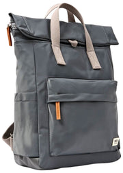 Roka Grey Canfield B Medium Recycled Nylon Backpack
