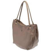 Elie Beaumont Beige Curved Soft Tote Bag