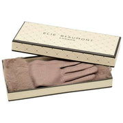 Elie Beaumont Beige Dia Cuff Gloves