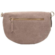 Elie Beaumont Beige Suede Large Sling Bag