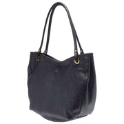 Elie Beaumont Black Curved Soft Tote Bag