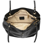 Elie Beaumont Black Curved Soft Tote Bag