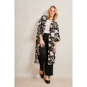 Elie Beaumont Black Serendipity Long Kimono