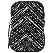 Elie Beaumont Black Velvet Phone Bag