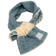 Elie Beaumont Blue Knitted Pull Through Scarf