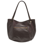 Elie Beaumont Brown Curved Soft Tote Bag