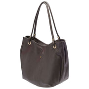 Elie Beaumont Brown Curved Soft Tote Bag