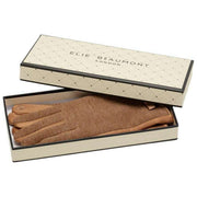 Elie Beaumont Brown Herringbone Gloves