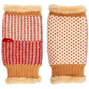 Elie Beaumont Brown Knitted Wrist Warmers