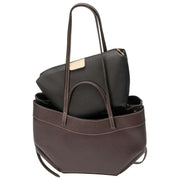 Elie Beaumont Brown Origami Tote Bag