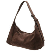 Elie Beaumont Brown Suede Slouch Bag