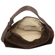 Elie Beaumont Brown Suede Slouch Bag