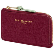 Elie Beaumont Burgundy Coin Cardholder