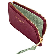 Elie Beaumont Burgundy Coin Cardholder
