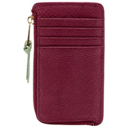 Elie Beaumont Burgundy Coin Cardholder