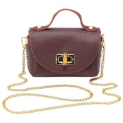 Elie Beaumont Burgundy Mini Bambou Bag