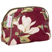 Elie Beaumont Burgundy Serendipity Velvet Cosmetic Pouch