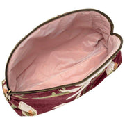 Elie Beaumont Burgundy Serendipity Velvet Cosmetic Pouch