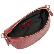 Elie Beaumont Burgundy Woven Sling Bag