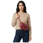 Elie Beaumont Burgundy Woven Sling Bag