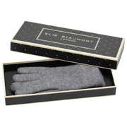 Elie Beaumont Grey Knitted Weave Gloves