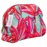 Elie Beaumont Pink Serendipity Velvet Cosmetic Pouch