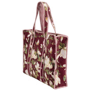 Elie Beaumont Red Serendipity Velvet Tote Bag