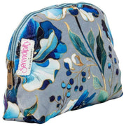 Elie Beaumont Silver Serendipity Velvet Cosmetic Pouch