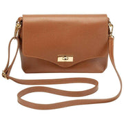 Elie Beaumont Tan Midi Twist Bag