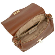 Elie Beaumont Tan Midi Twist Bag