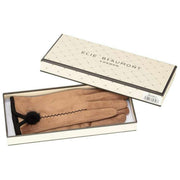 Elie Beaumont Tan Pom Pom Gloves