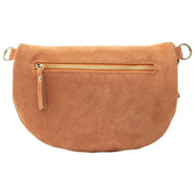 Elie Beaumont Tan Suede Large Sling Bag
