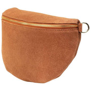 Elie Beaumont Tan Suede Large Sling Bag